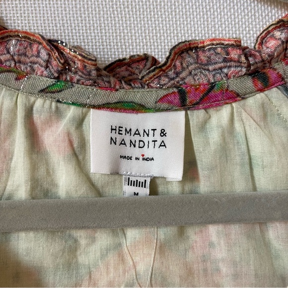 HEMANT & NANDITA Cotton Floral Minidress - Picture 12 of 15